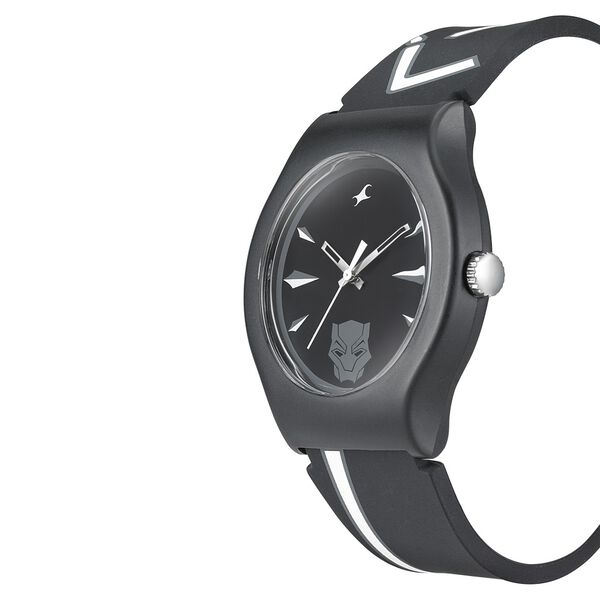 Fastrack Avengers End Game Quartz Analog Black Dial Silicone Strap Unisex Watch - image number 2