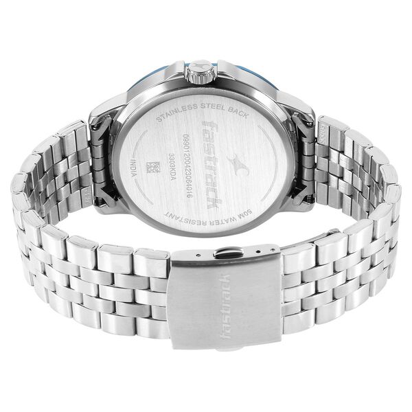 Fastrack Exuberant Quartz Multifunction Silver Dial Stainless Steel Strap Watch for Guys - image number 5
