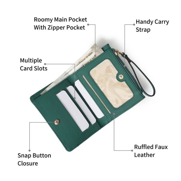 Miniclick olive wallet - image number 1