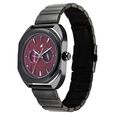 Fastrack Wild Analog with Burgandy Dial Gun Metal Strap Watch for Guys - image number 5