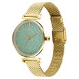 Fastrack Vyb Classique Quartz Analog Green Dial Golden Metal Strap Watch For Women - image number 2