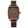 Fastrack Wild Quartz Analog Brown Dial Beige Leather Strap Watch For Girls