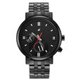 Fastrack Tick Tock Quartz Multifunction Black Dial Metal Strap Watch for Guys - image number 2