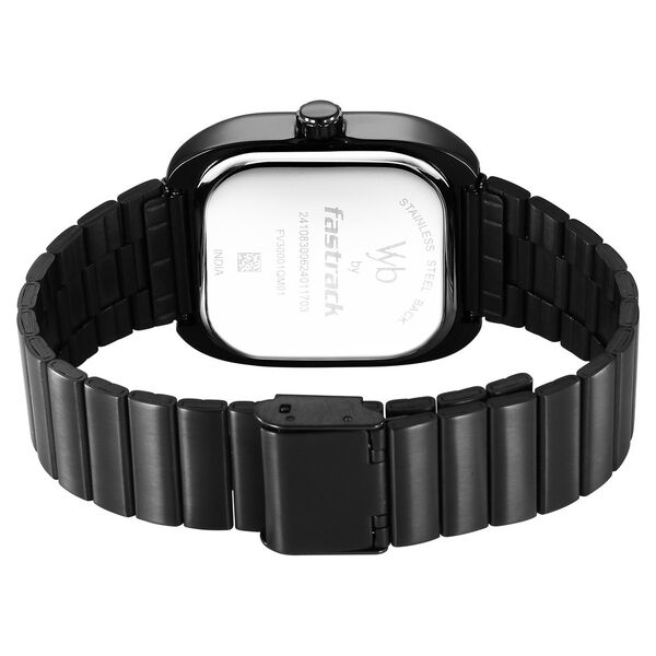 Fastrack Vyb Maverick Quartz Analog Grey Dial Grey Metal Strap Watch For Guys - image number 5