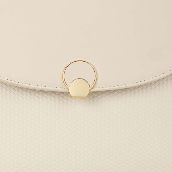 Twine charm satchel - white - image number 8