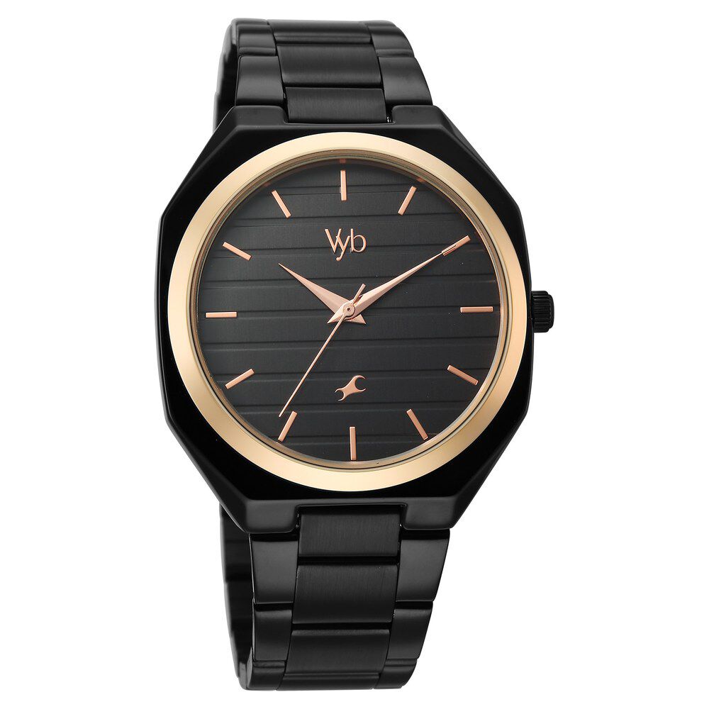 taka Buy Online Vyb Horizon By Fastrack Quartz Analog Black Dial Black