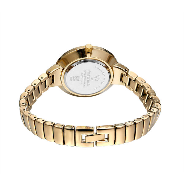 Fastrack Vyb Enigma Quartz Analog Green Dial Stainless Steel Strap Watch for Girls - image number 5