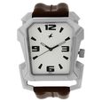 Fastrack Quartz Analog White Dial Stainless Steel Strap Watch for Guys