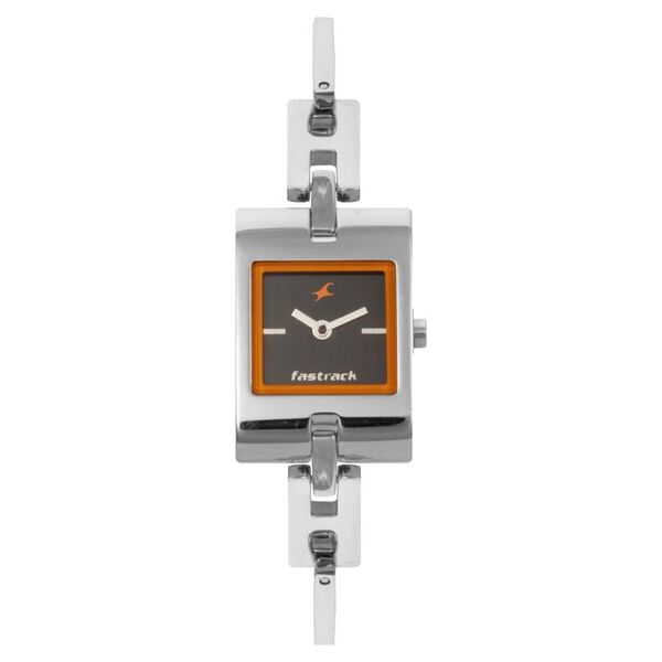 Fastrack Quartz Analog Grey Dial Metal Strap Watch for Girls - image number 0