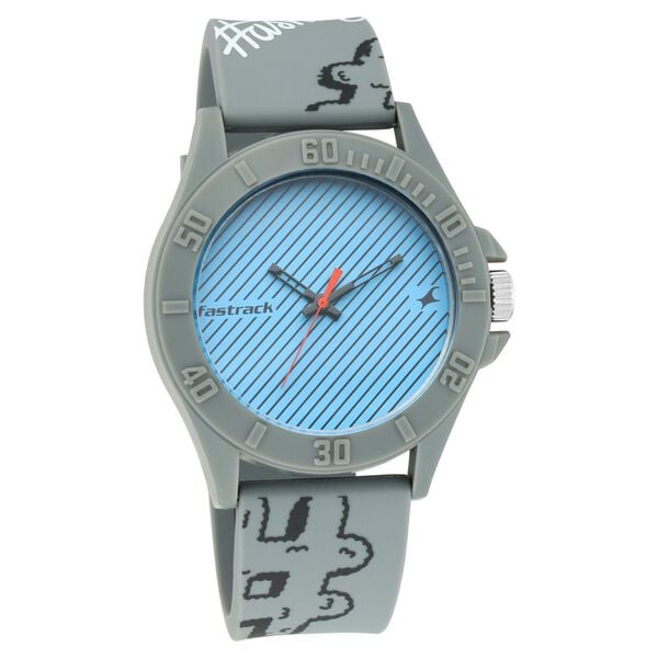 Fastrack Hashtag Quartz Analog Multicoloured Dial Silicone Strap Unisex Watch - image number 0