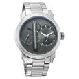 Fastrack Pulse IV Dual Time Analog Watch with Green Dial & Silver Stainless Steel Strap For Guys - image number 1