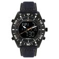 Fastrack Denim Quartz Analog Digital Black Dial Denim Strap Watch for Guys - image number 0