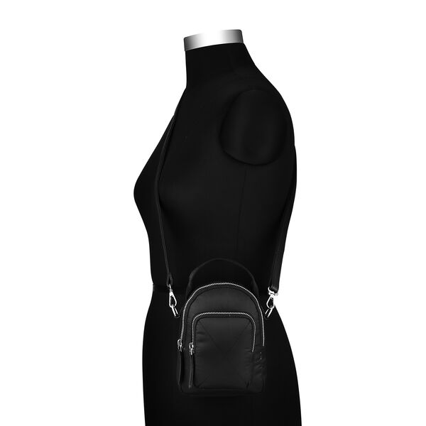 Fastrack Nylon Crossbody Sling Bag in Black - image number 4
