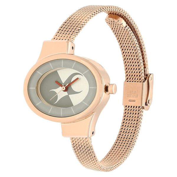 Fastrack Hitlist Quartz Analog Silver Dial Stainless Steel Strap Watch for Girls - image number 2