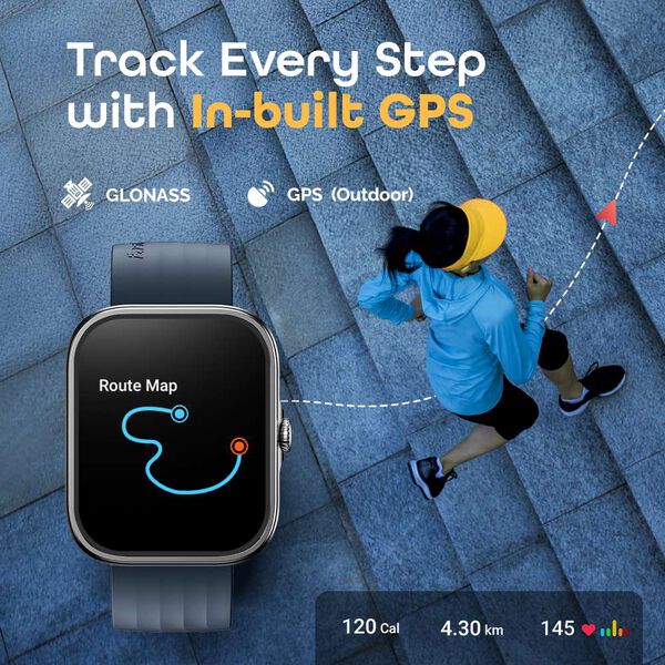 Fastrack Discovery with 4.9 CM AMOLED Display SingleSyncTM BT Calling, Built-in GPS, Running Courses, Running plans - image number 1