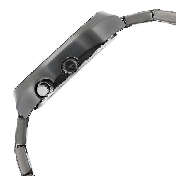 Fastrack Groove Multifunction Black Dial Metal Strap Guy's Watch with Lume indices - image number 3