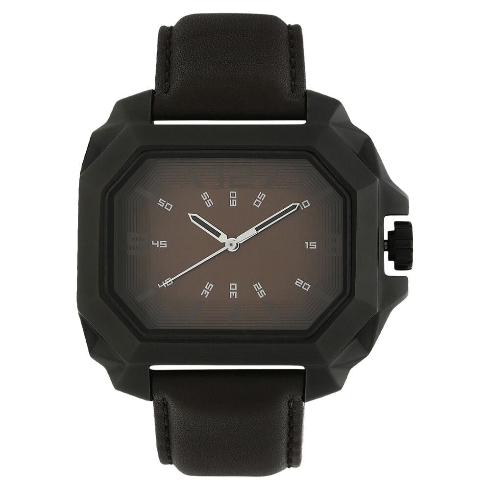 Buy Online Fastrack Quartz Analog Bicolour Dial Leather Strap Watch for Guys nk3138nl01 Fastrack