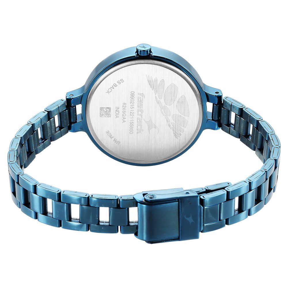 Blue metal strap watches cheap