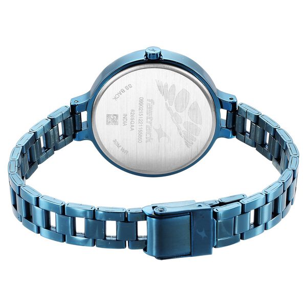 Fastrack Stunners Quartz Analog Blue Dial Metal Strap Watch for Girls - image number 5