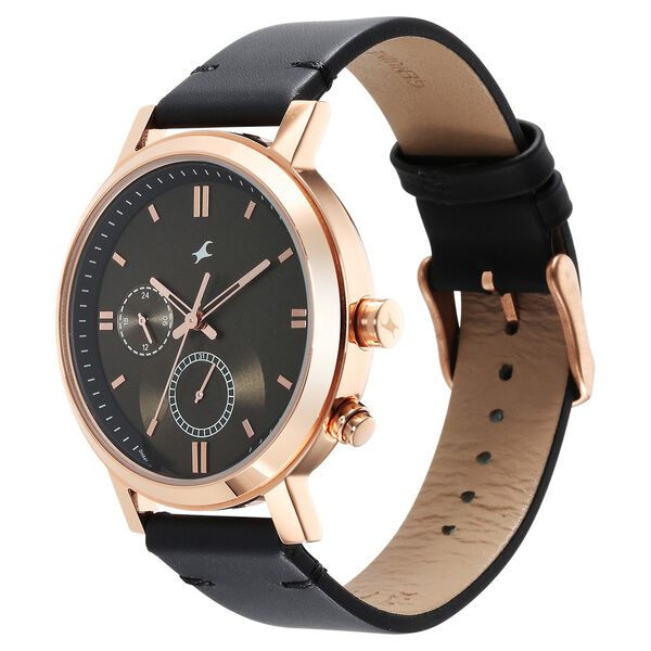 Fastrack Tick Tock Brown Dial Watch for Guys - image number 2