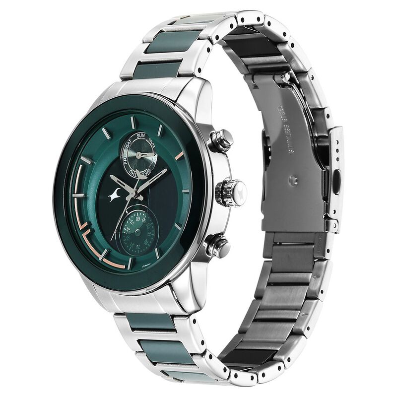 Buy Online Fastrack Oceanyx Ceramic Quartz Multifunction Green