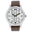 Fastrack Bold Quartz Analog White Dial Leather Strap Watch for Guys - image number 0