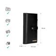 Black snapfold wallet - image number 2