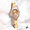 Fastrack Younique Quartz Analog Rose Gold Dial Metal Strap Watch for Girls - image number 0