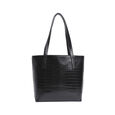 Fastrack Chic Textured Tote Bag for Women | Stylish Bag for Ladies, Women, Girls | Casual Spacious Tote Bag Made of High-Quality Faux Leather (Black) - image number 2