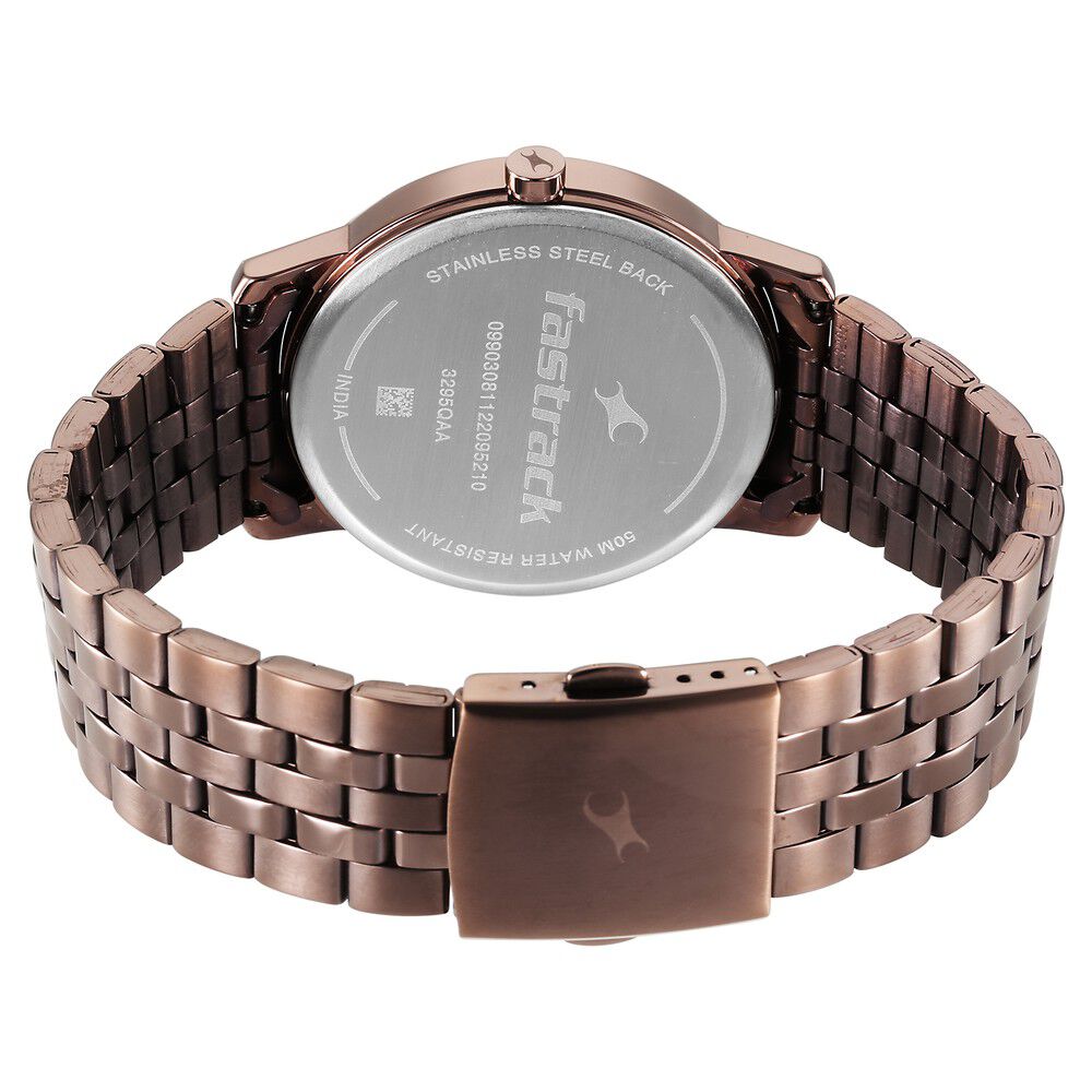 Fastrack ss black watch 50m wr online