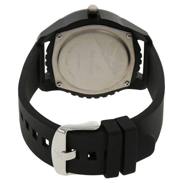 Fastrack Quartz Analog Black Dial Plastic Strap Watch for Guys - image number 3