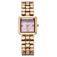 Vyb Iconiqu? By Fastrack Quartz Analog Lilac Mother of Pearl Dial Rose Gold Metal Strap Watch For Girls - image number 1