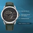 Fastrack Groove Quartz Analog with Date Grey Dial Green Leather Strap Watch For Guys - image number 2