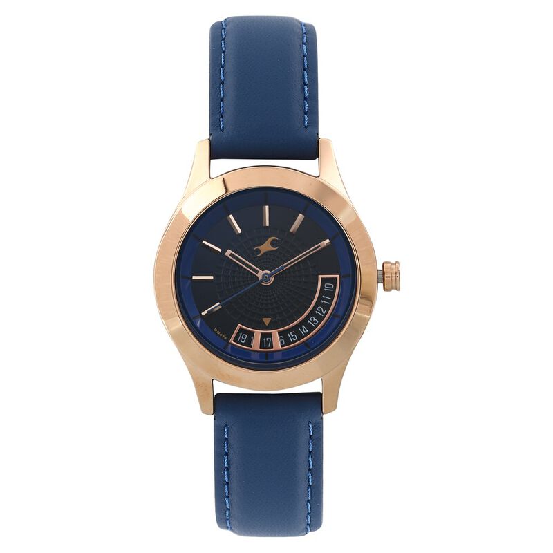 Blue Leather Watch Fastrack Blue Strap Watches Buy Online Fastrack