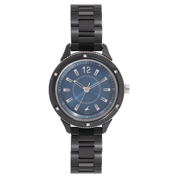 Fastrack Modular Quartz Analog Blue Dial Stainless Steel Strap Watch for Girls - image number 1