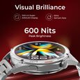 Fastrack Marvellous FX1 Unisex Smart Watch With Silver Metal Strap - image number 2