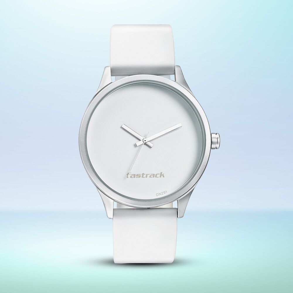 White fastrack watch outlet