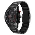 Fastrack Opulence Sun Moon Chronograph Black Dial Black Metal Strap Analog Quartz Watch For Guys - image number 3