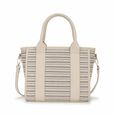 Textured Weave Satchel - image number 6