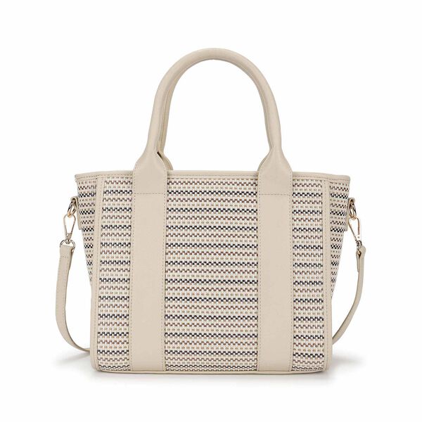 Textured Weave Satchel - image number 6