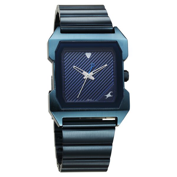 Fastrack Pulse Quartz Analog Blue Dial Blue Stainless Steel Strap Watch For Guys - image number 1