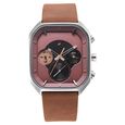 Fastrack After Dark Quartz Analog with Day and Date Brown Dial Leather Strap Watch for Guys - image number 2