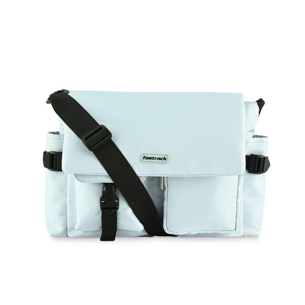 Fastrack Silver Grey Messenger Sling Bag for Girls - image number 1