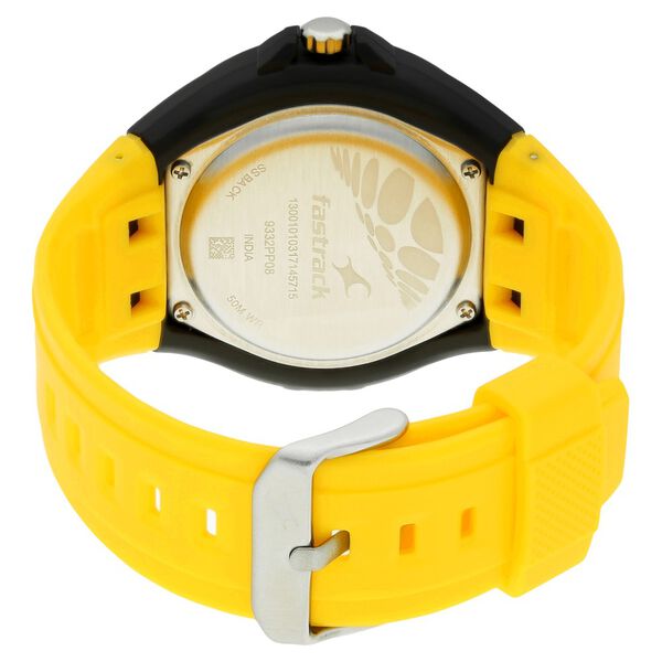 Fastrack Quartz Analog Black Dial Plastic Strap Watch for Guys - image number 3