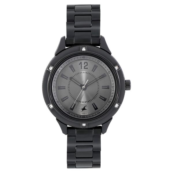 Varsity Anthracite Dial Stainless Steel Strap Watch for Girls - image number 1