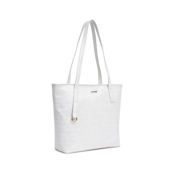 Fastrack Chic Textured Tote Bag for Women | Stylish Bag for Ladies, Women, Girls | Casual Spacious Tote Bag Made of High-Quality Faux Leather (Pumice) - image number 1