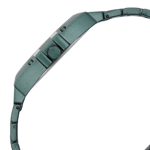 Vyb Pioneer By Fastrack Quartz Analog Green Dial Metal Strap Watch For Guys - image number 4