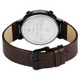Fastrack Gambit Micromotor White Dial Brown Leather Strap Analog Watch for Guys - image number 5