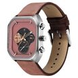 Fastrack After Dark Quartz Analog with Day and Date Brown Dial Leather Strap Watch for Guys - image number 3