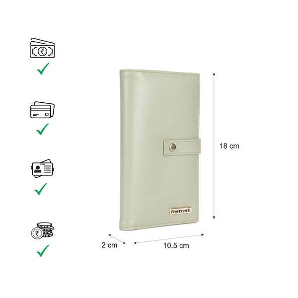 Olive snapfold wallet - image number 2